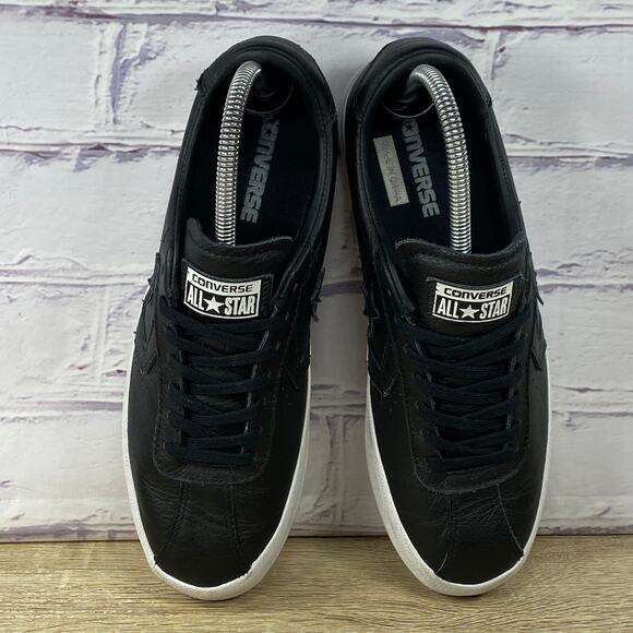 Converse One Star Black Leather Low Top Sneakers Women's 8.5 Men's 7 CTAS Shoes - Picture 5 of 8